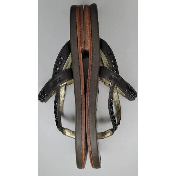 Matt Bernson Italian Leather Studded Sandal Womens Size 6, Made in Italy, GUC! - Picture 10 of 14